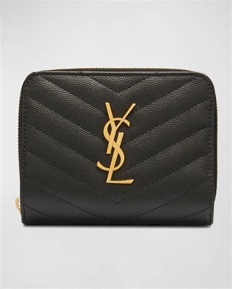 ysl quilted wallet|YSL small wallet for women.